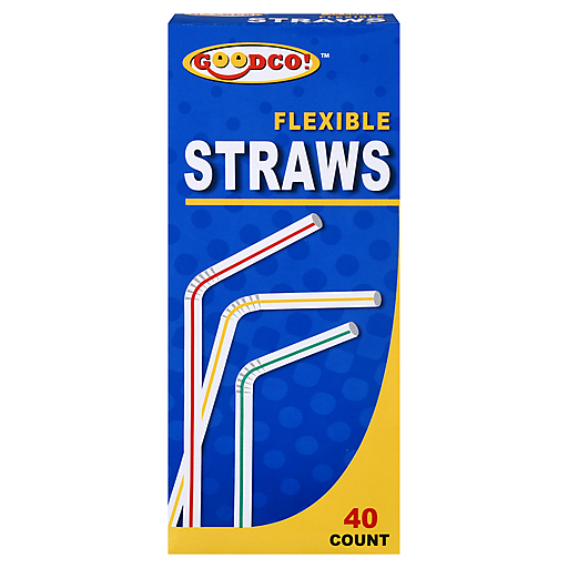 Goodco Goodco Straws, Flexible Household Supplies Medium Blue