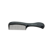 KOH-I-NOOR Beauty USA Professionale Wide Tooth Comb with Handle - Detangling for Curly & Frizzy Hair Comb White Smoke Black