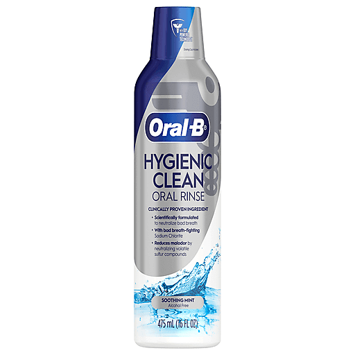 Oral-B Oral-B Rinse, Soothing Mint 16 Fl Oz Oral Care Dark Gray