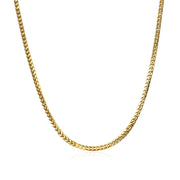Bids.com 14k Yellow Gold Franco Chain 1.8mm Necklaces White Smoke 16 / Yellow Gold,18 / Yellow Gold,20 / Yellow Gold,24 / Yellow Gold,One / Yellow Gold