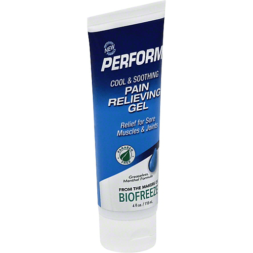 Perform Perform Paraben Free Pain Relieving Gel - 4 Oz First Aid White Smoke