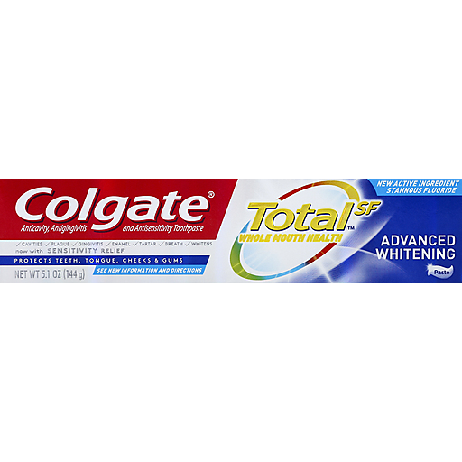 Colgate Colgate Total Advanced Whitening Paste Toothpaste, 5.1 Oz Toothpaste Lavender