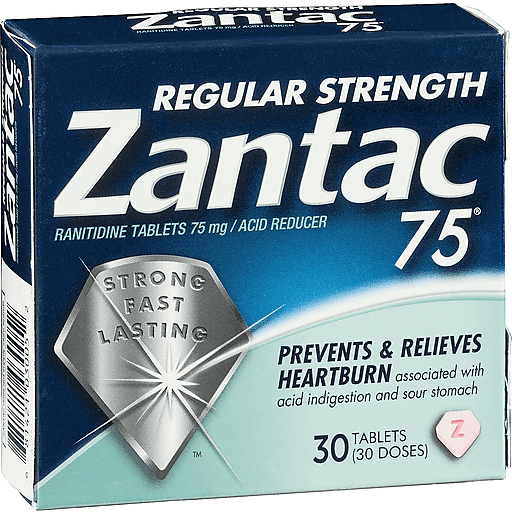 Zantac Zantac 75 Mg 30 Tablets Personal Care Midnight Blue