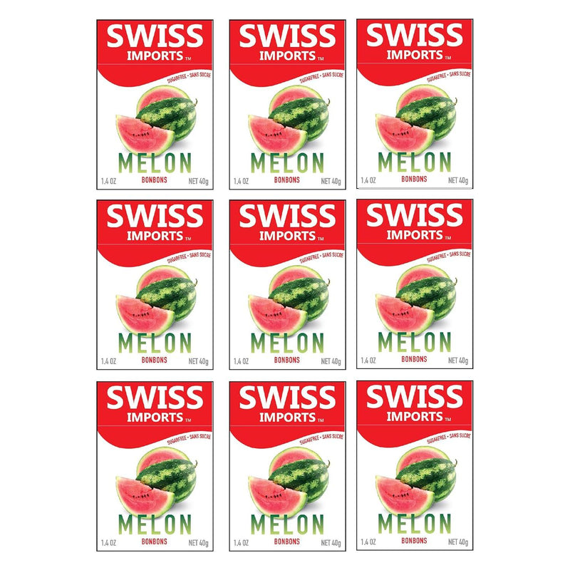 Swiss Imports Swiss Imports Melon Sugarfree Candy Bonbons - 1.4oz Sugarfree Candy Firebrick