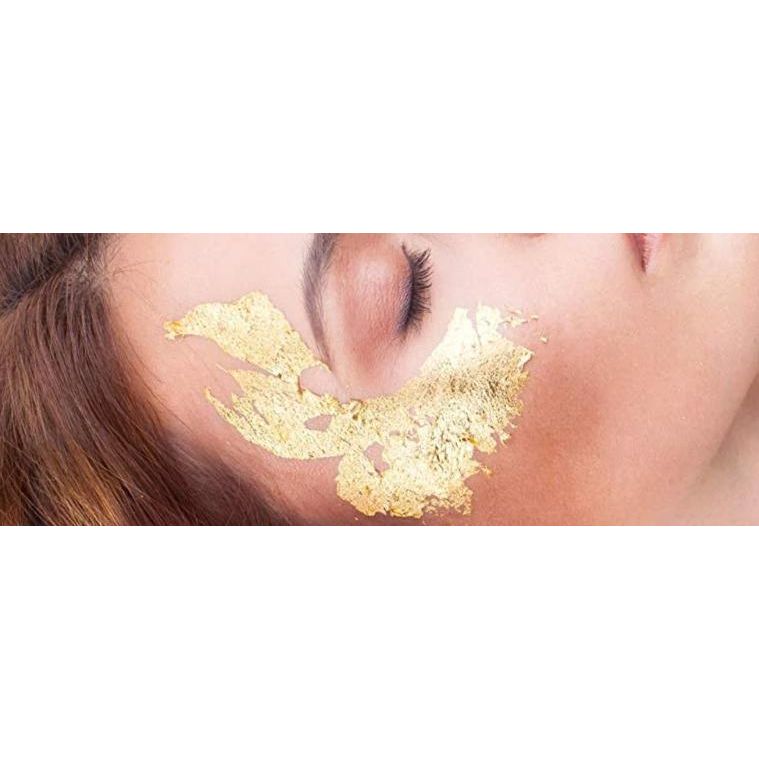 ZAQ Skin & Body ZAQ 24K Pure Gold Leaf Facial Mask Light Pink 1 Pack : 10 Leaves