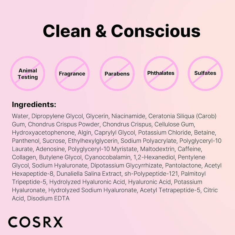 AsiaBeautyMall Cosrx The Peptide Collagen Lifting Glow Hydrogel Mask Face Mask Misty Rose
