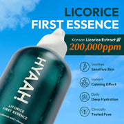 AsiaBeautyMall Hyaah Licorice First Essence Toner Lotion Light Sky Blue