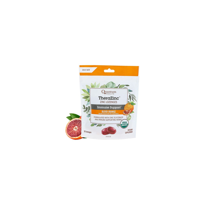 Quantum Health Quantum Health Cold Season Thera Zinc Lozenges - Orange, 24 Loz, (Quantum) Vitamins & Supplements White Smoke