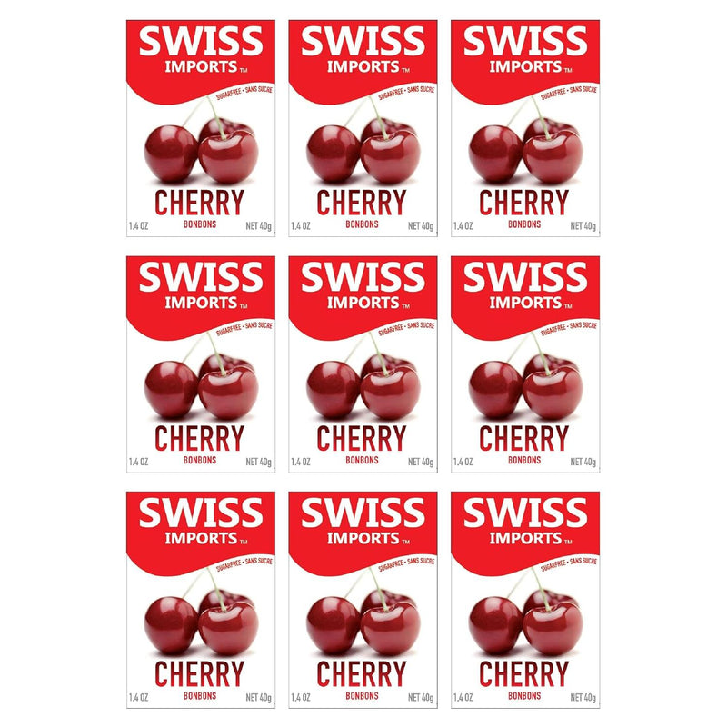 Swiss Imports Swiss Imports Cherry Sugarfree Candy Bonbons - 1.4oz Candy Firebrick