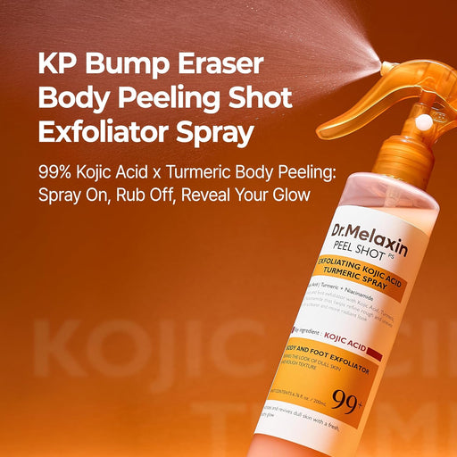 AsiaBeautyMall Dr. Melaxin Peel Shot Exfoliating Kojic Acid Turmeric Spray Exfoliator Saddle Brown