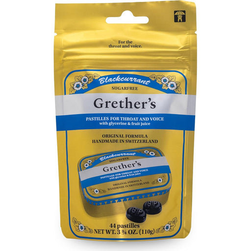 Grether's Pastilles Grether’s Sugar-Free Blackcurrant Pastilles 3.7 oz Oral Care Dark Khaki