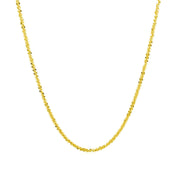 Bids.com 14k Yellow Gold Sparkle Chain 1.5mm Necklaces White Smoke 18 / Yellow Gold,20 / Yellow Gold