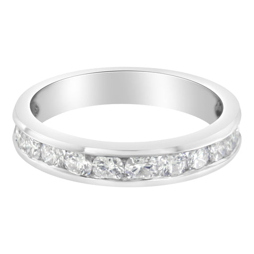 Bids.com IGI Certified 1.0 Cttw Diamond 18K White Gold Channel-Set Half-Eternity Band Wedding Ring (E-F Color, I1-I2 Clarity) - Size 5-1/2 Rings White Smoke 6 / White.Gold,5.5 / White.Gold,7 / White.Gold,10 / White.Gold,9.5 / White.Gold,9 / White.Gold,8.5 / White.Gold,8 / White.Gold,7.5 / White.Gold,6.5 / White.Gold,5 / White.Gold