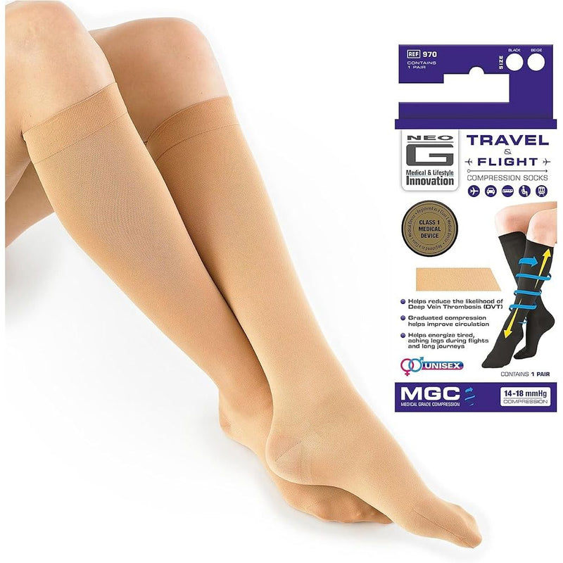 Neo G Neo G Energizing Compression Knee High Socks – Tan, Medium Socks White Smoke