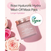 AsiaBeautyMall Mary & May Vegan Rose Hyaluronic Hydra Wash Off Pack Face Mask Misty Rose