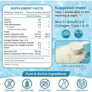 Nature Target Marine Collagen Peptides Powder, 10 Billion CFUs, 12.35 OZ Collagen White Smoke