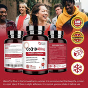 Nature Target CoQ10 + PQQ + L-Carnitine, 400mg, 120 Softgels CoQ10 Brown