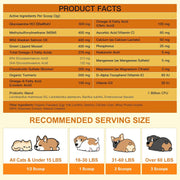 Nature Target Glucosamine Joint Supplement for Dogs & Cats, 90 Scoops Pet Vitamins Supplements White Smoke 90 SCOOPS