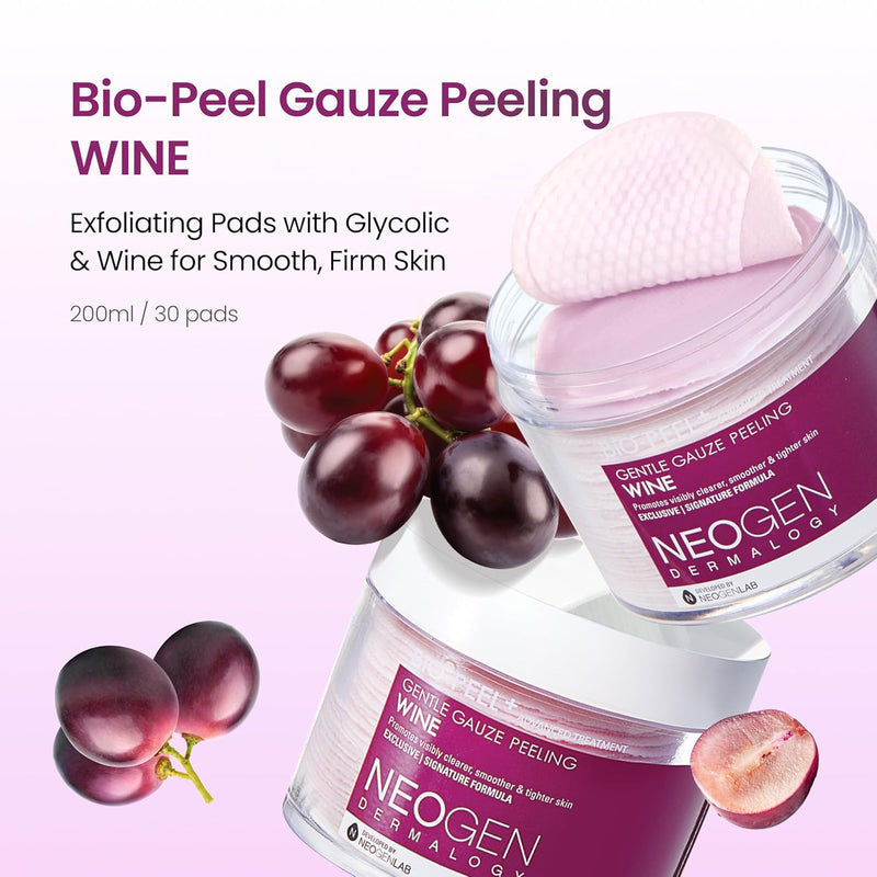 AsiaBeautyMall NEOGEN Dermalogy Bio-Peel Gauze Peeling Wine Toner Lotion Lavender Blush