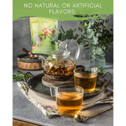 Gardenika Shop Ginseng Green Tea, Medium-Caffeine - Energy Boost - Organic & Kosher Loose Leaf Tea Yellow Green