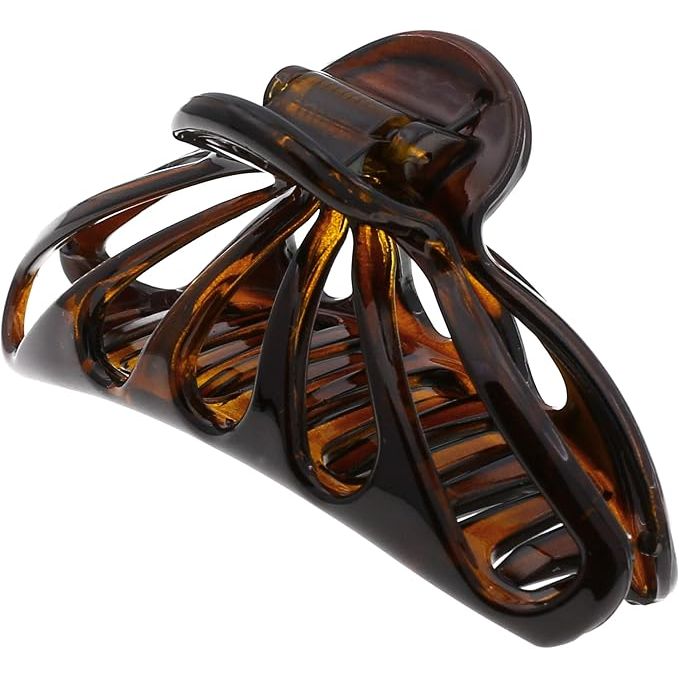 Camila Paris Camila Paris NV110 Premium Tortoise Shell French Claw Clip Hair Accessories White Smoke
