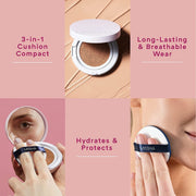 AsiaBeautyMall Missha M Magic Cushion Cover Lasting #23 Neutral Medium Beige Foundation Light Pink