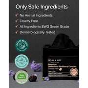 AsiaBeautyMall Mary & May Premium Idebenone Blackberry Complex Essence Mask Face Mask Dark Slate Gray