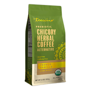 Teeccino French Vanilla Chicory Herbal Coffee Herbal Coffee Olive Drab 11 ounce ground,Trial Size