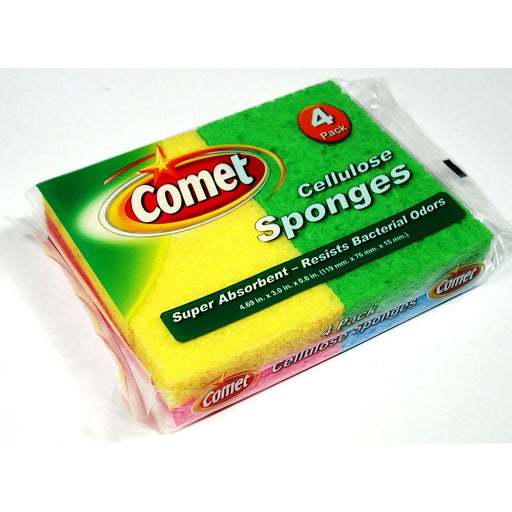 Eagle Home Eagle Home Shop - Sponge -“comet”-cellulose 4pk Sponges & Scouring Pads White Smoke