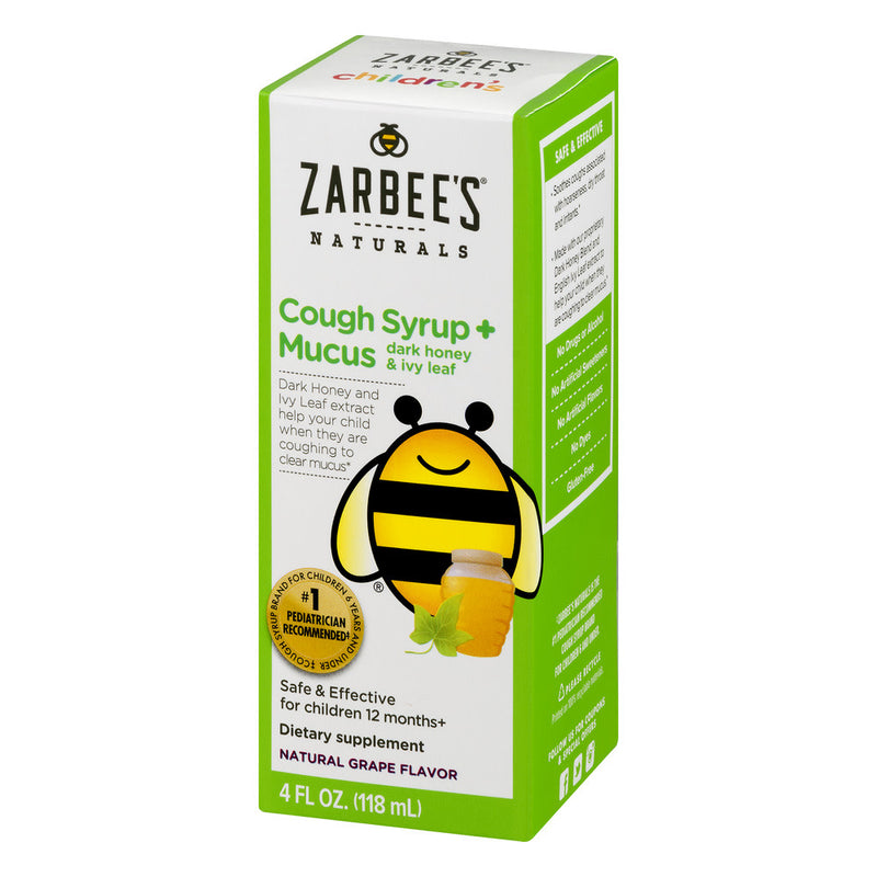 Zarbee's Zarbee's Naturals Children's Dark Honey Ivy Leaf Natural Grape Flavor Cough Syrup Mucus 4 Fl Oz Box Health & Beauty Lavender