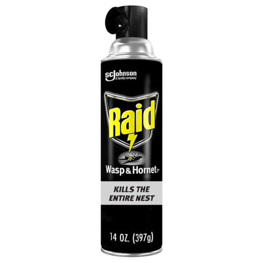 Raid Raid Wasp And Hornet Killer, 14 Oz Aerosol Spray Pest Control Black