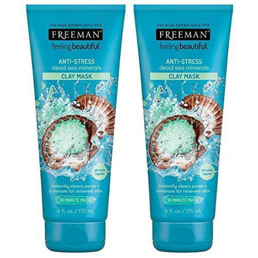 Freeman Freeman Dead Sea Minerals Anti-Stress Clay Facial Mask Masks White Smoke