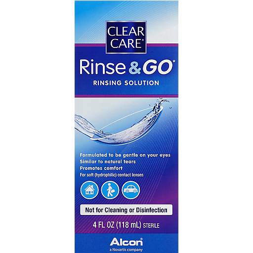 Clear Care Clear Care Rinsing Solution, Rinse & Go 4 Oz Personal Care Midnight Blue