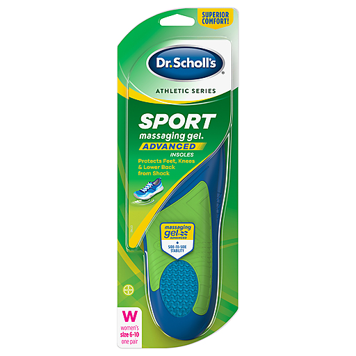 Dr. Scholl's Dr. Scholl's Athletic Series Sport Insoles For Women, 1 Pair, Size 5.5-9 Personal Care White Smoke