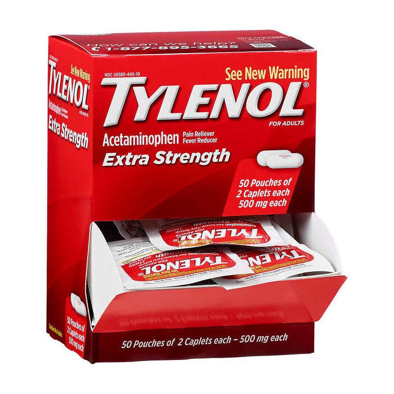 Tylenol Tylenol E/S Disp/Pk 50 Cplt Medicine & Drugs White Smoke