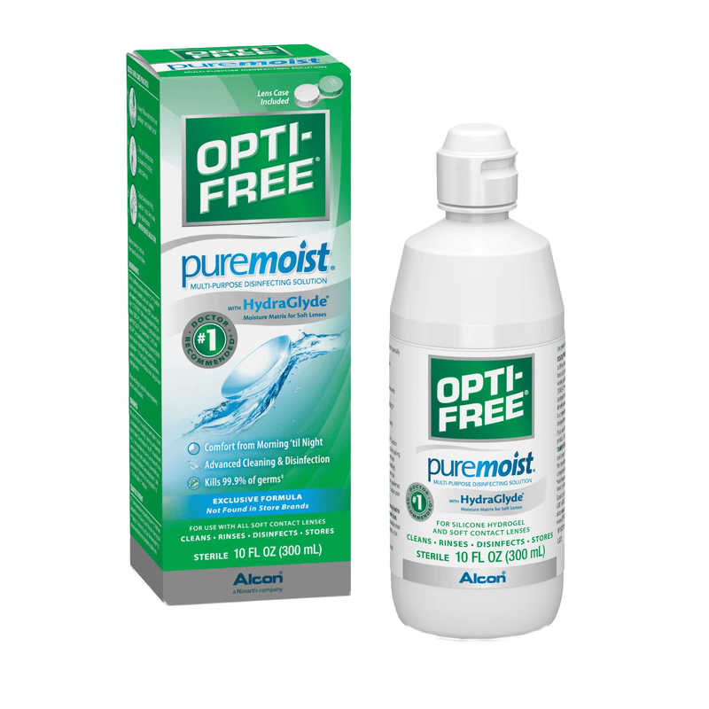 Opti-Free Opti-Free Pure Moist With Hydra Glyde Multi Purpose Disinfection Solution 10 Fl Oz Health & Beauty White Smoke