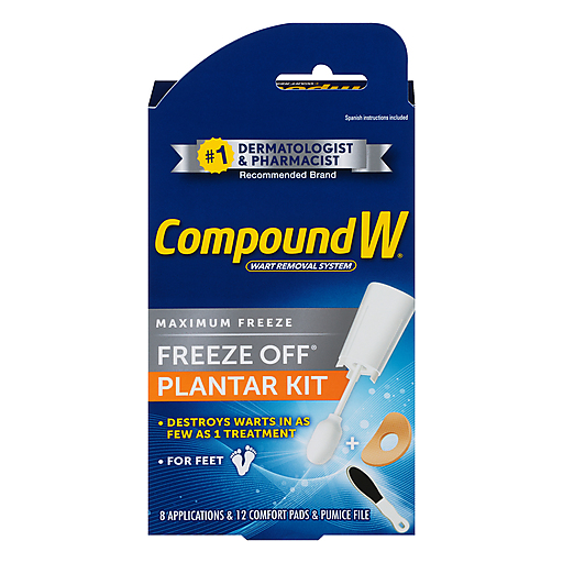 Compound W Compound W Maximum Freeze Off Plantar Wart Removal System Wart Removers Midnight Blue