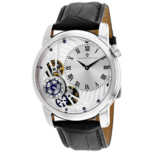Bids.com Christian Van Sant Men's Sprocket Auto-Quartz Watches White Smoke