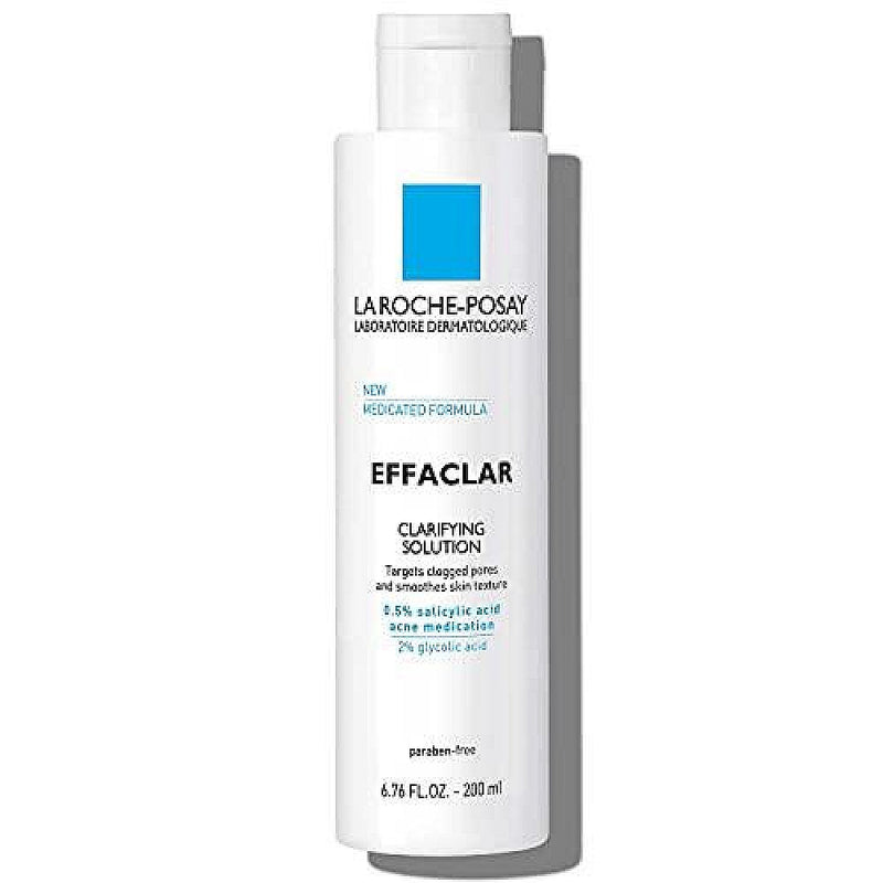 La Roche-Posay La Roche-Posay Effaclar Clarifying Solution Acne Toner With Salicylic Acid, 6.76 Fl Oz Toners White Smoke