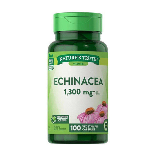 Nature's Truth Nature's Truth Echinacea, 1300 Mg, Vegetarian Capsules Vitamins & Supplements White Smoke