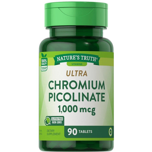 Nature's Truth Nature's Truth Ultra Chromium Picolinate, 1.000 Mcg, 90 Tablets Vitamins & Supplements White Smoke