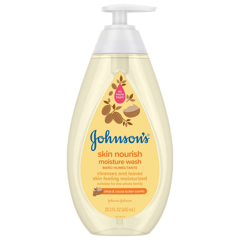 Johnson's Baby Johnson's® Skin Nourish Moisture Wash – Shea & Cocoa Butter (20.3 Fl Oz) Body Wash White Smoke