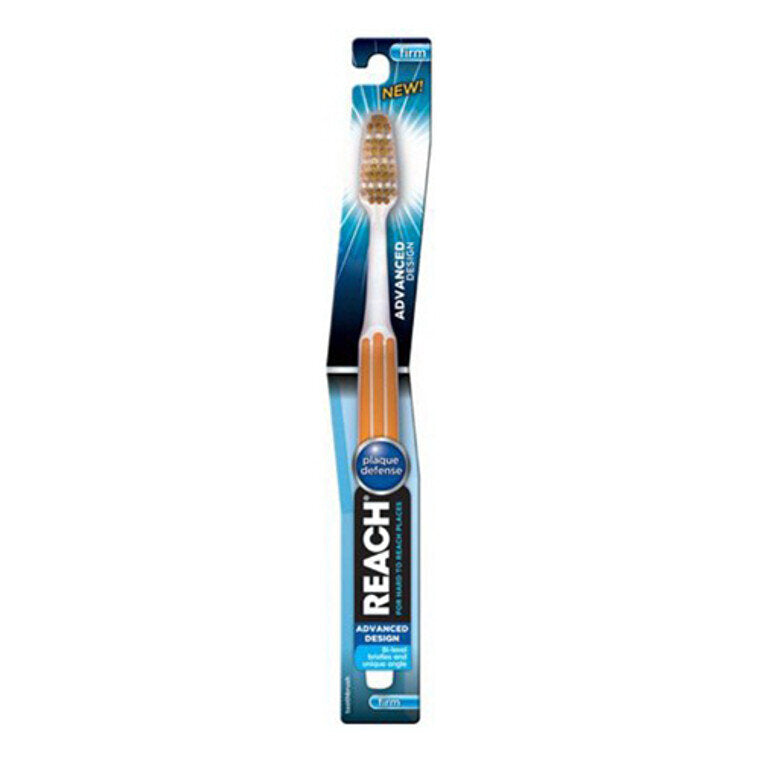 Reach Reach® Advanced Design Toothbrush – Firm Bristles, Full Head Toothbrushes White Smoke