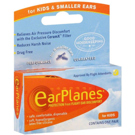 Earplanes Earplanes Kids Disposable Plugs, Pair Ear Care White Smoke