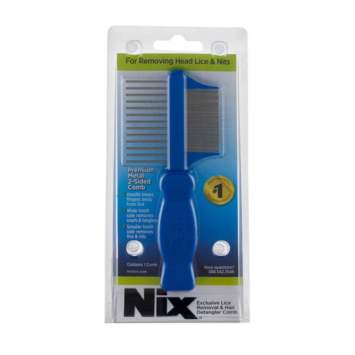 Nix Nix Premium Metal Two-Sided Lice Comb Hair Comb Lavender