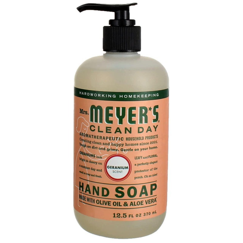 Meyers Meyers Mrs Clean Day 13104 Geranium Scent Liquid Hand Soap Liquid Hand Soap White Smoke