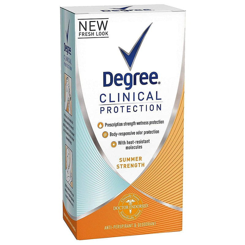 Degree Degree Clinical Protection Summer Strength Antiperspirant & Deodorant - 1.7oz Deodorant & Anti-Perspirant White Smoke