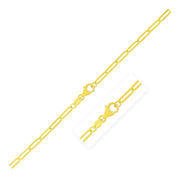 Bids.com 14K Yellow Gold Paperclip Chain (2.5mm) Necklaces White Smoke 18 / Yellow Gold,20 / Yellow Gold,24 / Yellow Gold