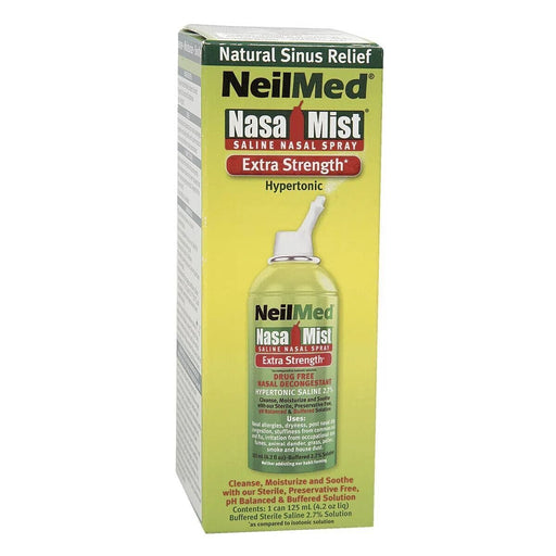 NeilMed NeilMed® NasaMist® Extra Strength Hypertonic Saline Spray (4.5 oz) Health & Beauty Light Goldenrod