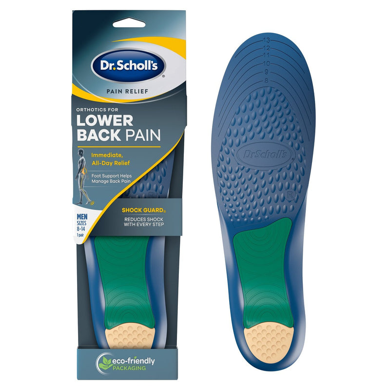 Dr. Scholl's Dr. Scholl's Pain Relief Orthotics For Lower Back-Men 8-14 Shoes White Smoke